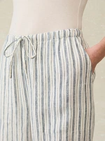 Laidback Linen Pant - Oceanside Stripe