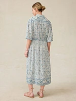 Island Dress - Blue Water Floral