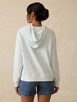 Sunwashed Slub Hoodie - Sky