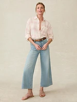 Dune Cotton Gauze Relaxed Shirt - Rose Cove Plaid