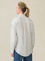 Santa Cruz Linen Relaxed Shirt - Oceanside Stripe