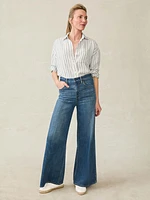 Santa Cruz Linen Relaxed Shirt - Oceanside Stripe