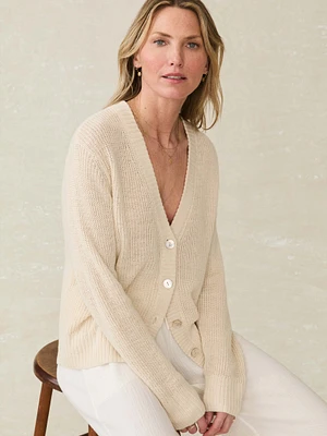 Miramar Linen Cardigan - Summer Sand