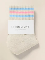 Le Bon Shoppe Girlfriend Sock - Bright Grey