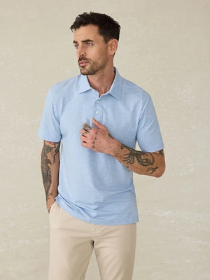 Movement™ Short-Sleeve Polo Shirt (Tall) - Cardiff Blue Heather