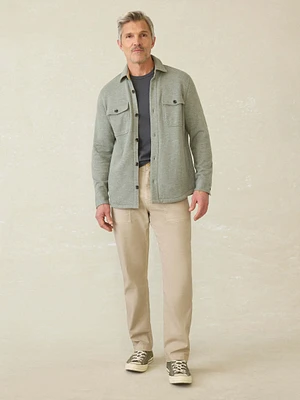 Inlet Knit CPO - Olive Brush Melange