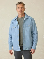Doug Good Feather Indigo Herringbone Shirt Jacket - Blue Haven Wash
