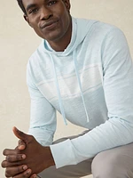 Sunwashed Slub Hoodie - Sky Surf Stripe
