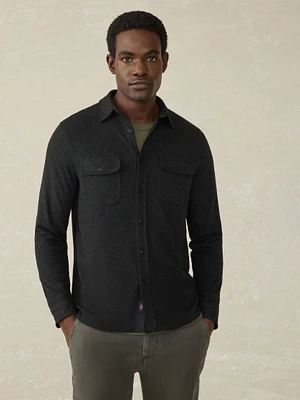 Legend™ Sweater Shirt - Heathered Black Twill
