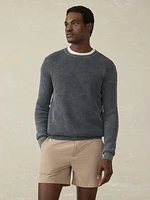 Sunwashed Crewneck Sweater - Faded Black