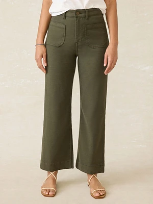 Stretch Terry Patch Pocket Ankle Pant