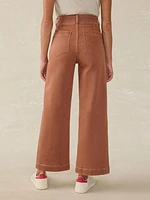 Stretch Terry Harbor Ankle Pant - Russet