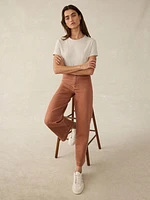 Stretch Terry Harbor Ankle Pant - Russet