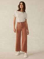 Stretch Terry Harbor Ankle Pant - Russet