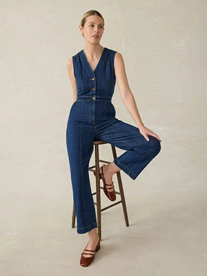 Denim Giselle Jumpsuit - Dusk Dive Wash