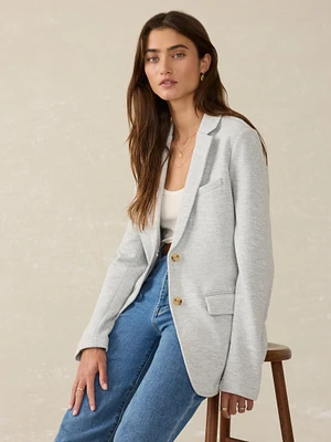 Inlet Knit Blazer - Heather Grey