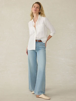 Tried & True Chambray Classic Shirt - White