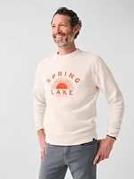 Spring Lake Long-Sleeve Terry Crewneck - Solar White