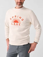 Spring Lake Long-Sleeve Terry Crewneck - Solar White