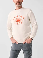 Spring Lake Long-Sleeve Terry Crewneck - Solar White