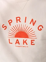 Spring Lake Long-Sleeve Terry Crewneck - Solar White