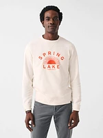 Spring Lake Long-Sleeve Terry Crewneck - Solar White