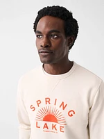 Spring Lake Long-Sleeve Terry Crewneck - Solar White