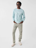 Spring Lake Long-Sleeve Terry Pool Bar Crewneck - Seafoam