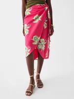 Pacifica Seersucker Wrap Skirt - Orchid Blossom