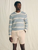 Striped Crew Sweater - Bristol Cream