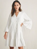 Dream Cotton Gauze Kasey Dress - White