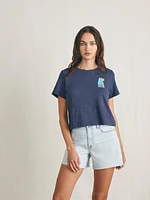 Surfrider Sunwashed Cropped Tee