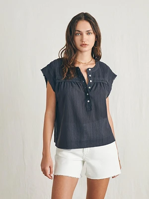 Ellsworth Top - Washed Black