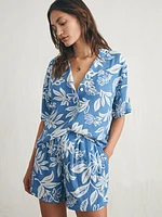 Surfrider Cabana Camp Shirt - Blossom