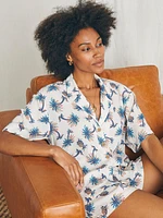 Cabana Camp Shirt - Pineapple Palm