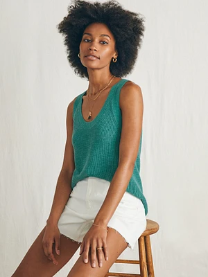 Miramar Linen Scoop Neck Tank