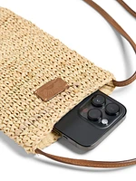 Raffia Phone Bag - Natural