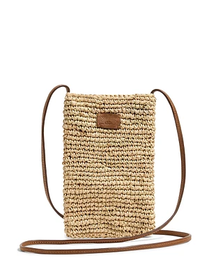 Raffia Phone Bag - Natural