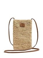 Raffia Phone Bag - Natural