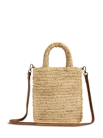 Raffia Cross Body Bag - Natural