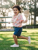 Kids Breeze Camp Shirt - Ginger Floral