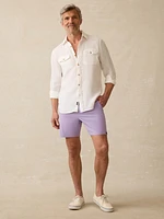 Irish Linen Safari Shirt - White