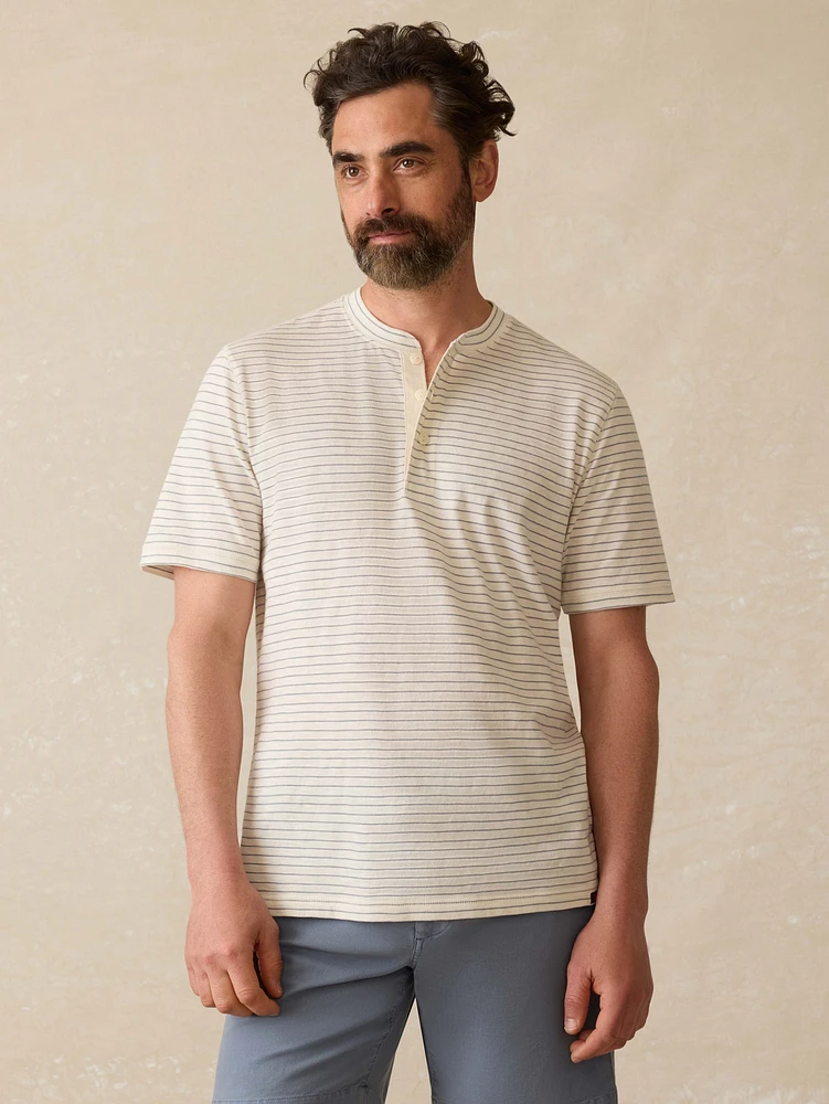 Short-Sleeve Sunwashed Henley