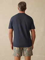 Short-Sleeve Sunwashed Henley - Dune Navy