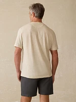 Short-Sleeve Sunwashed Henley - Island Dune Heather
