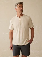 Short-Sleeve Sunwashed Henley - Island Dune Heather