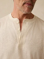 Short-Sleeve Sunwashed Henley - Island Dune Heather