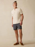 Short-Sleeve Sunwashed Henley - Island Dune Heather