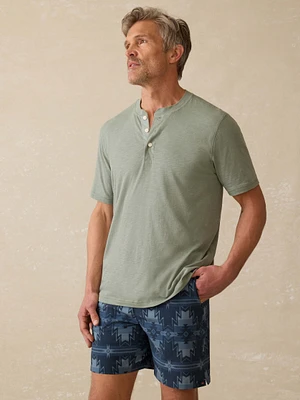 Short-Sleeve Sunwashed Henley - Sage Creek