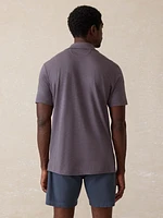 Sunwashed T-Shirt Polo - Sea Fire Stripe
